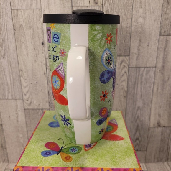 Divinity Ceramic Travel Mug "Life Is Full Of Blessings" With Gift Box - Picture 3 of 9
